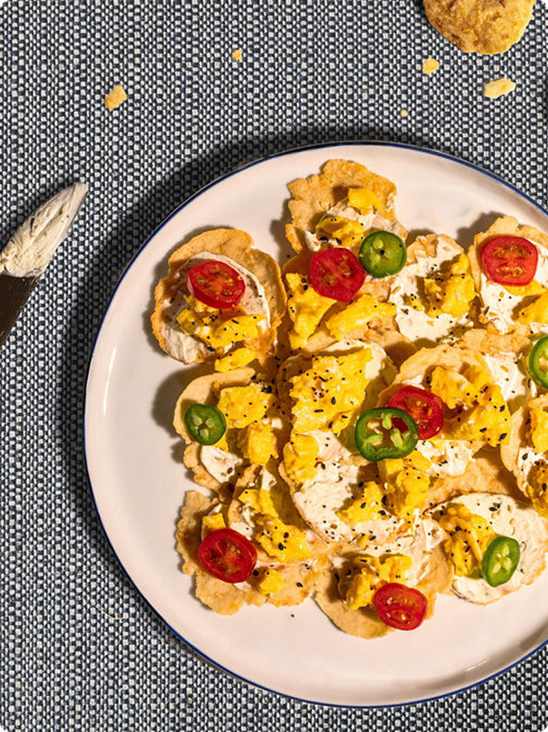 Original + Everything Bagel Breakfast Nachos